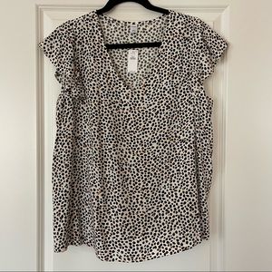 Animal print blouse